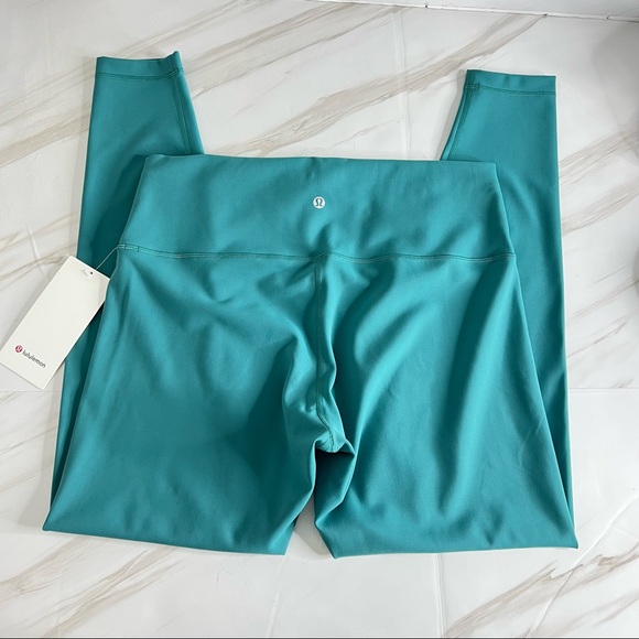 Lululemon Wunder Train High-Rise Tight Leggings 28" Inseam Teal Lagoon Soft - Picture 4 of 13